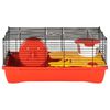vidaXL Hamsterkooi 58x32x36 cm polypropeen en metaal rood