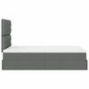 vidaXL Ottoman bed met matras en LED's 120x190 cm stof donkergrijs