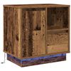 vidaXL Nachtkastje 2 pcs Oudhout 50 x 34,5 x 50 cm. Bewerkt hout