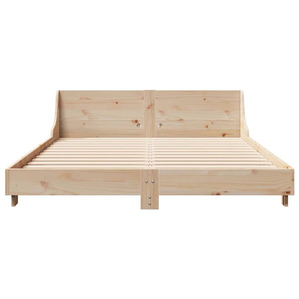 vidaXL Bedframe zonder matras massief grenenhout 160x200 cm