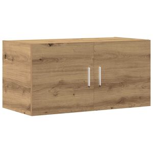 vidaXL Wandkast 80x39x40 cm bewerkt hout artisanaal eikenkleurig