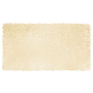 vidaXL Tapijt van imitatie TAFALLA Cr&egrave;mekleurig 60 x 110 cm Polyester