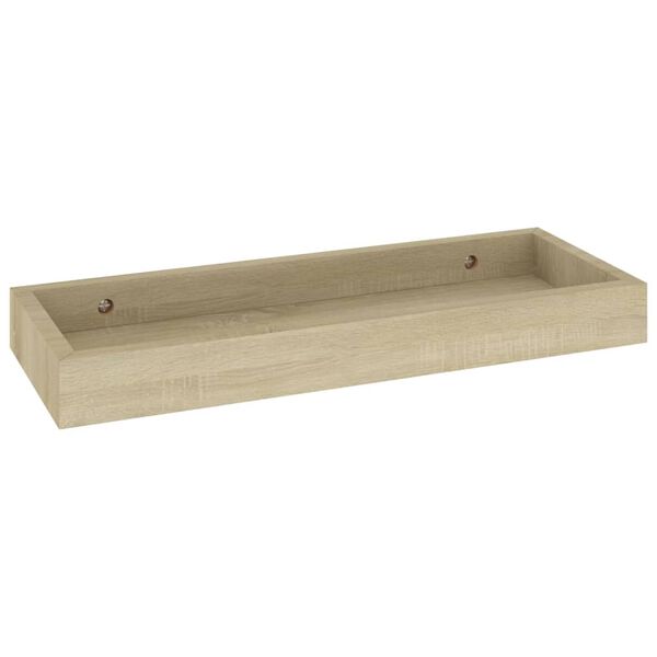 vidaXL Wandschappen 4 st Loggia 40x15x4 cm MDF eikenkleurig