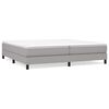 vidaXL Boxspring bed stof lichtgrijs 200x200 cm