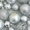 vidaXL 111-delige Kerstballenset polystyreen zilverkleurig