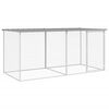 vidaXL Kippenhok met dak lichtgrijs 203x98x90 cm gegalvaniseerd staal