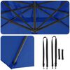vidaXL Cantilever Roma parasol Blauw en Zwart 352 x 251 x 260 cm