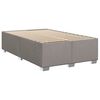 vidaXL Boxspring met matras stof taupe 120x200 cm