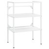 vidaXL Wastafelframe 59x38x83 cm ijzer wit
