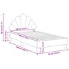 vidaXL Bedframe voor kinderen met hoofdbord Roze 80 x 160 cm Fluweel