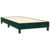 vidaXL Boxspring met matras fluweel donkergroen 100x200 cm