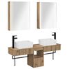vidaXL Badkamerkastenset 5 pcs Artisanaal eiken 53 x 15,5 x 70 cm