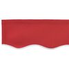 vidaXL Markies Valance Rood 580 x 20 cm Canvas