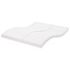 vidaXL Schuimmatras 7 zones hardheid 20 ILD 200x220 cm wit