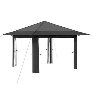 vidaXL Gazebo zonder Zijwand Lichtgrijs en antracietkleurig
