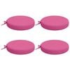 vidaXL Zitkussens SOEST 4 st 100% Polyester Roze &Oslash; 35 x 7 cm