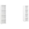 vidaXL Tv-meubelen 2 st 142,5x35x36,5 cm bewerkt hout wit