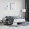 vidaXL Bedframe met hoofdbord metaal wit 120x200 cm