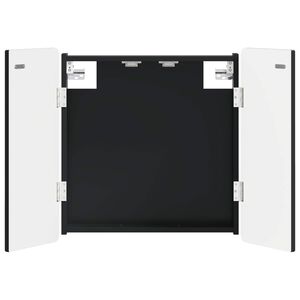 vidaXL Dartbord Kabinet ZWOLLE Zwart 52,5 x 10,5 x 57,5 cm