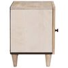 vidaXL Nachtkastje 2 pcs Beige 40 x 33 x 46 cm Massief acaciahout