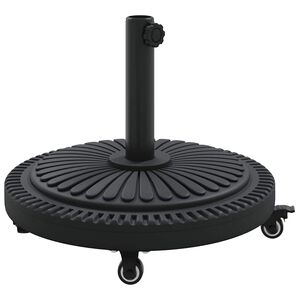 vidaXL Parasolvoet 15.6 kg Zwart IJzer Cirkelvormig