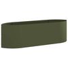 vidaXL Verhoogd Tuinbed Olijfgroen 140 x 40 x 40 cm Staal