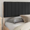 vidaXL Bedframe met Gevoerd Hoofdgedeelte Zwart 200 x 200 cm