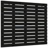 vidaXL Hoofdbord wandmontage 141x3x91,5 cm massief grenenhout zwart