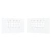 vidaXL Party Tent Zijwand 2 st 400 x 195 cm Wit PE en staal