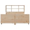 vidaXL Bed met boekenkast zonder matras massief hout 140x190 cm