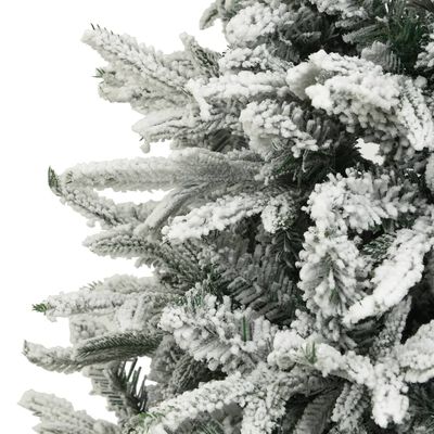 vidaXL Kunstkerstboom met sneeuwvlokken 180 cm PVC en PE groen