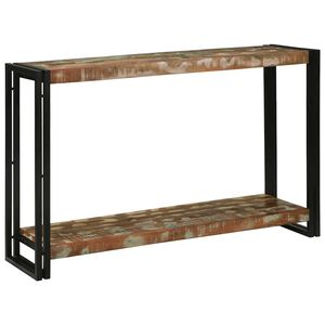vidaXL Wandtafel Multikleur 120 x 33 x 75 cm Massief Gerecycled Hout