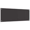 vidaXL Keuken Achterwand Donkergrijs 110 x 40 x 0,6 cm gehard glas