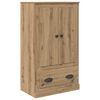 vidaXL Hoge kast met lade 3 pcs Artisan Eiken Bewerkt hout