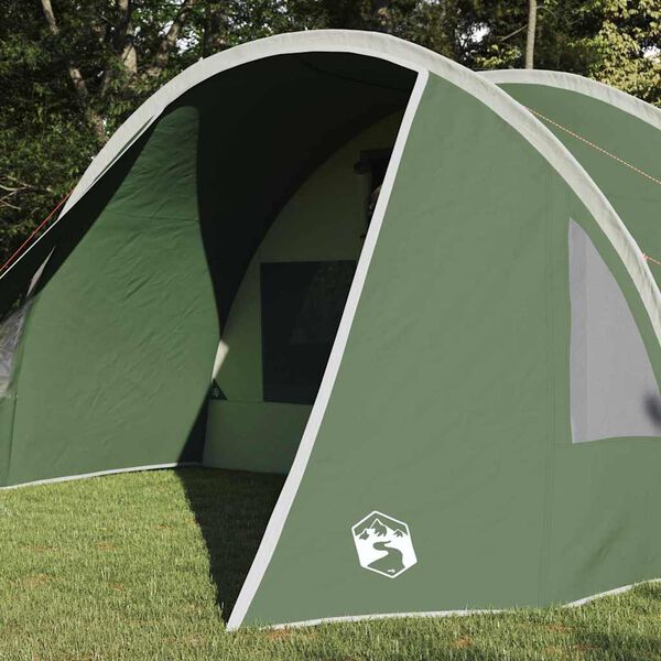 vidaXL Tunneltent met dak met opslag Groen en Wit 778 x 356 x 210 cm