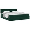 vidaXL Ottoman bed met matras 160x200cm fluweel donkergroen