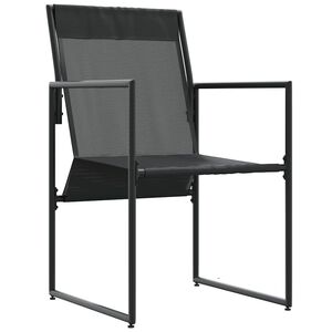 vidaXL Tuinstoelen 4 pcs Zwart en antraciet 50.5 x 59 x 81.5 cm