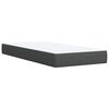 vidaXL Boxspring met matras stof donkergrijs 90x190 cm