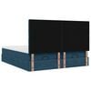 vidaXL Ottoman bed met matrassen 160x200cm fluweel donkerblauw