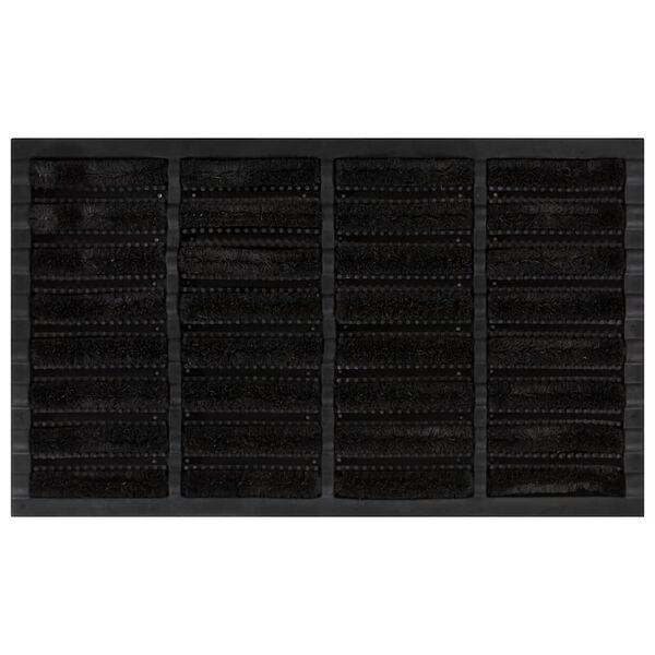 vidaXL Deurmat rechthoekig 45x75 cm rubber en kokosvezel