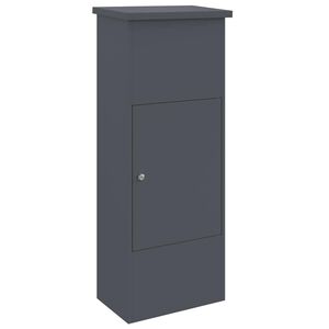 vidaXL Pakket inwerp box met slot Antraciet 44,5 x 29 x 110,5 cm Staal