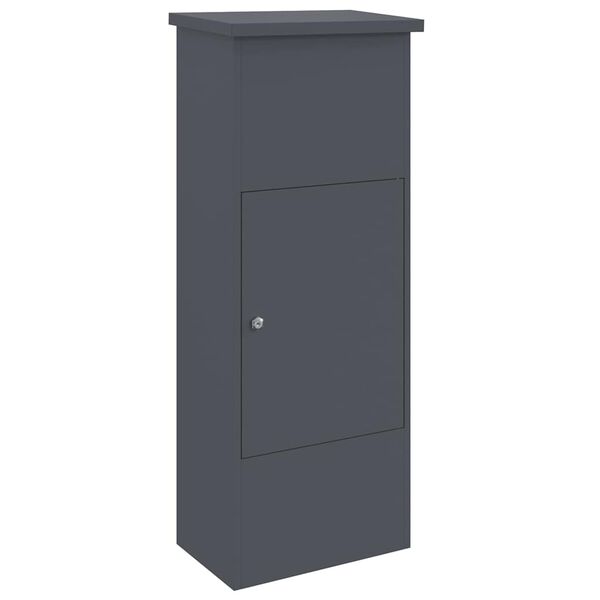 vidaXL Pakket inwerp box met slot Antraciet 44,5 x 29 x 110,5 cm Staal