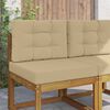vidaXL Buiten bankkussen 2 pcs Beige Polyester
