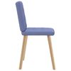 vidaXL Eetkamerstoelen 2 st stof jeansblauw