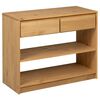 vidaXL Wandtafel SAUDA 89,5x36,5x73 cm massief grenenhout eikenkleurig
