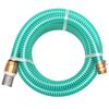 vidaXL Zuigslang met messing koppelingen 4 m 25 mm groen