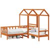 vidaXL Dagbed Set 3 st Wasbruin Massief grenenhout