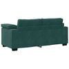 vidaXL Loveseat Sofa Donkergroen 140 cm Fluweel