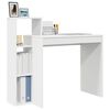 vidaXL Bureau met plank met opslag Wit 100 x 40 x 90 cm Bewerkt hout