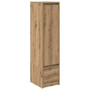 vidaXL Highboard 29,5x34x119,5 cm spaanplaat eikenkleurig eikenkleurig